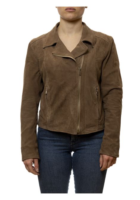 giubbino camoscio tortora PK BY PASKAL | 073CAM-TORTORA